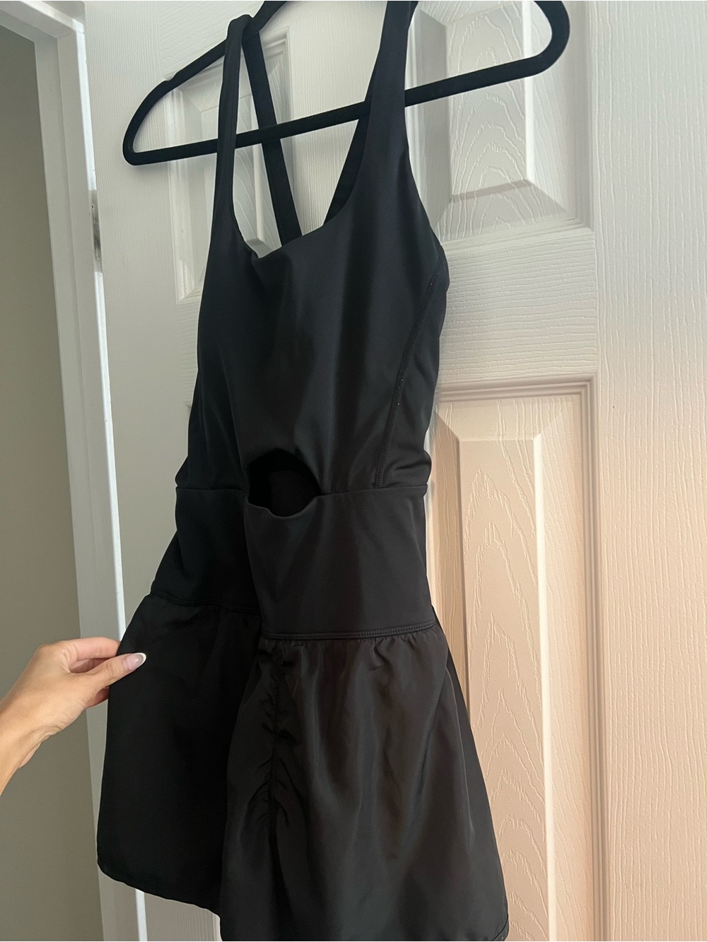 Women's Black Active Romper
